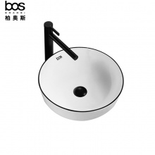 圓形黑邊藝術(shù)盆  420